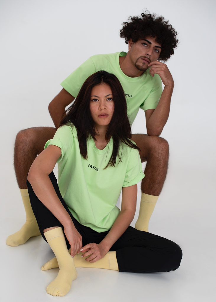 ORGANIC UNISEX T-SHIRT - PASTEL VARISCITE GREEN